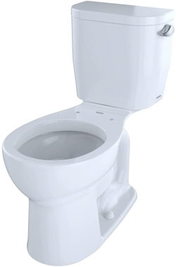 TOTO Entrada CST243EFR#01 Cotton White Toilet