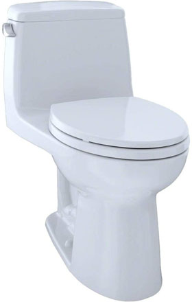 Toto MS854114ELG#01 Eco UltraMax Cotton One Piece Elongated Toilet
